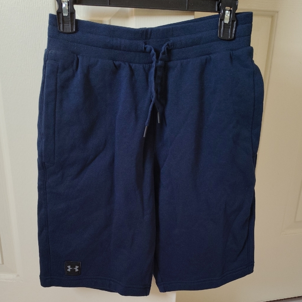 Under Armour Men's Navy Fleece Athletic Shorts